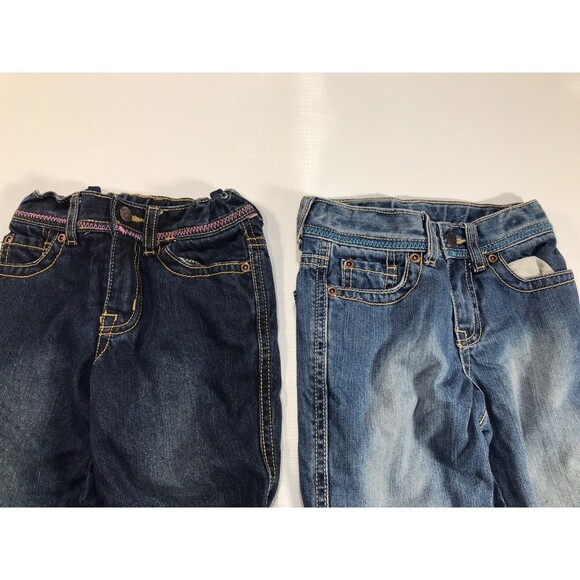 Children's Place 1989 Insulated Medium/dark Wash Girls Jeans Size 4t - Picture 3 of 9